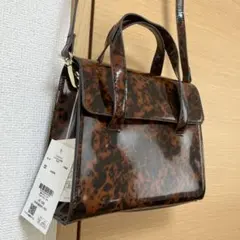 ローリーズファーム　ブラウン系ショルダーバッグ　タグ付き未使用品