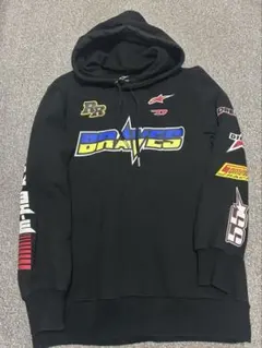 美品✨diesel ロゴ フード付きパーカー