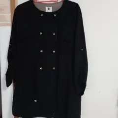 【セール】Bou Jeloud ブラックジャケットアウター スプリングコートのサムネイル