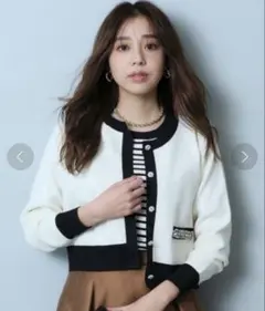 JUSGLITTY メニービジュー カーディガン アンサンブル完売品