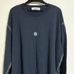 STONE ISLAND ロングTシャツ ワンポイント ネイビー XXLサイズ