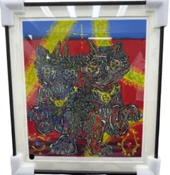 小松美羽 版画 狛犬様 三心一体 ED70 komatsumiwa-
