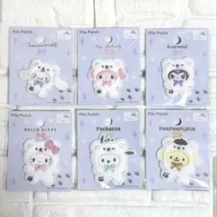 セリア　サンリオパイルワッペン　6点セット