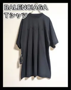 超美品 正規品 バレンシアガ Tシャツ スプレーロゴ ぼかしロゴ グレー