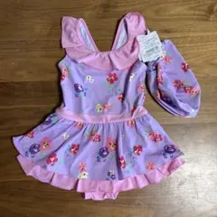 ブランシェス 花柄ワンピース水着 100cm