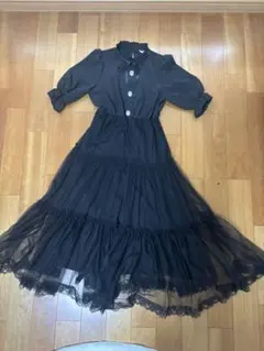 美品✨ 地雷系 ワンピース レース パールボタン カワイイ✨