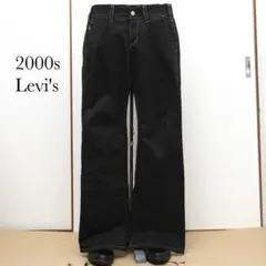 2000s Levi's black flare denim