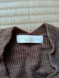 earth music&ecology ブラウン Vネック ニット