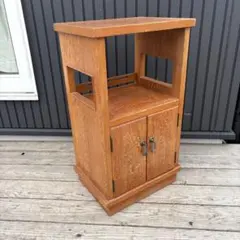 昭和レトロ 和風 木製電話台 花台 飾り棚 コールキャビネット 古道具 古家具 昭和和レトロ・電話台・机 電話台 - メルカリ