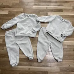 グレー スウェット トレーナー セットアッ90cm 18m-24m2Y-3Y