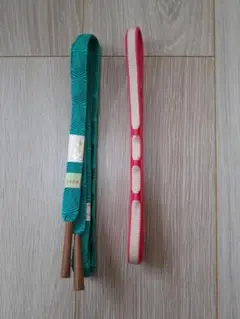 【新品】緑色とピンク色の帯締め 2本セット