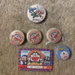 ドラえもんなど　缶バッジ 6個セット