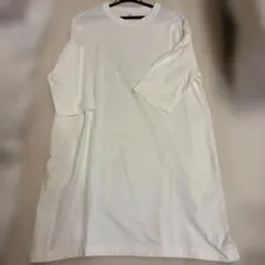 日本製 コットン100% ホワイトTシャツ フリーサイズのサムネイル