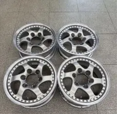 18インチ　6穴　PCD139.7 4本 送料無料 200系ハイエース 18インチ 7.5J +38 6穴 PCD139.7 ラ