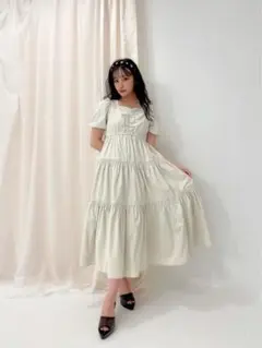 ティアードロングワンピ