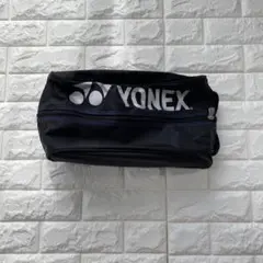 【ほぼ未使用】YONEX シューズケース ブラック＆ブルーステッチのサムネイル
