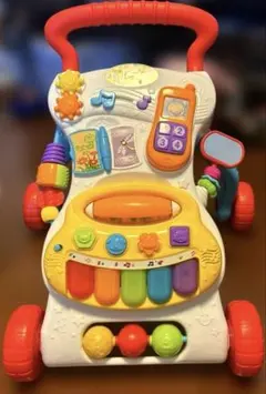 出品6/16まで　鳴らしてたのしい　わくわくベビーウォーカー　手押し車のサムネイル