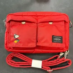 レア PORTER ポーター スヌーピー 赤 ショルダーバッグ