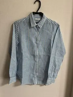 美品　ユニクロ　UNIQLO ストラップ麻100%長袖シャツのサムネイル