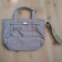 シューラルー 茶色トートバッグ ショルダーストラップ付き