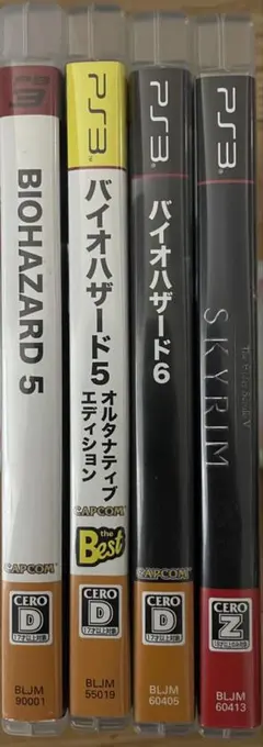 ps3ソフト4本まとめ売り　バイオハザード他