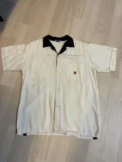 50s 60s NAT NAST レーヨンギャバジン　ボーリングシャツ　ホワイト 50s 60s NAT NAST レーヨンギャバジン ボーリングシャツ ホワイト