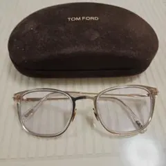 トムフォード メガネ キャットアイ ゴールド ブラウン 金 メタル