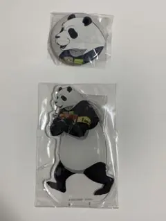 呪術廻戦0 パンダ アクスタ 缶バッジ セット