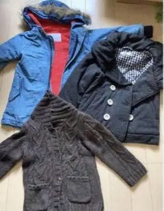 キッズ 女の子 アウター ジャンバー　90.100センチ　3枚セット