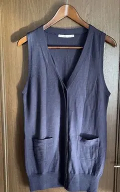 ノーリーズ　カシミヤ混　ニットベストジレ　38のサムネイル