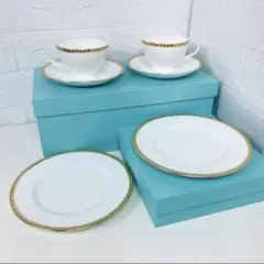 新品未使用品ティファニー　 ゴールドバンド 食器おまとめセット