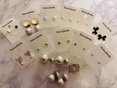 ピアスセット★パールピアス★リボンピアス★ストーンピアス★アクセサリー