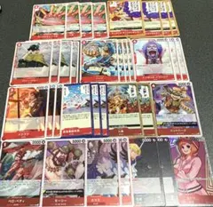ワンピースカード　赤　革命軍　デッキパーツ　コアラsr サボ　ベロベティ　等