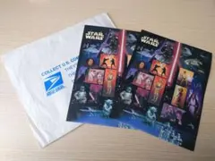【希少・未使用】スター・ウォーズ 30周年記念 アメリカ切手シート 2枚セット