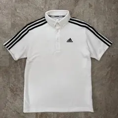 adidas アディダス ゴルフ 半袖ポロシャツ ボタンダウン　白のサムネイル