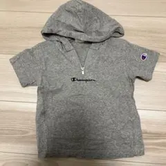 Champion フード付きTシャツ 100cm グレー