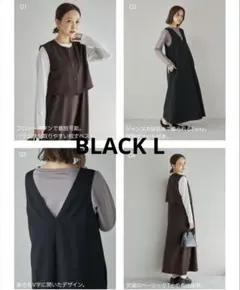 mysa closet ミーサクローゼット ベスト + ジャンパースカート