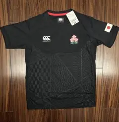 【新品未使用】カンタベリー　R+　ラグビー日本代表 ワークアウトTシャツ　黒M