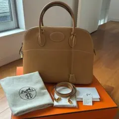使用回少【超美品】HERMES ボリード35cm★H刻印★ボックス&オマケ付きのサムネイル