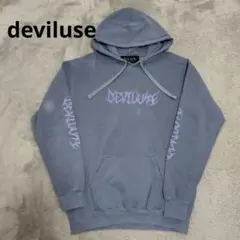 Deviluse(デビルユース) ブルー パーカーMサイズのサムネイル