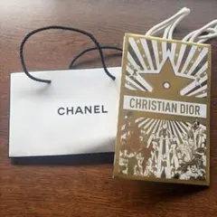 CHANEL & CHRISTIAN DIOR ショップ袋 2点セット
