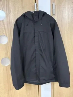GLOBAL WORK 透水　防水　フードブルゾン　黒　ブラック　L