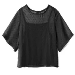 ドビードットブラウス