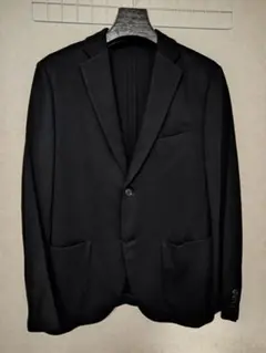 ユニクロ コンフォートジャケット ブラック L ジャージー アンコン ビジカジ