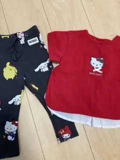 美品。2枚セットZARAプティマイン　サンリオ　キティちゃん