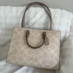 COACH サンド色 ショルダーバッグ