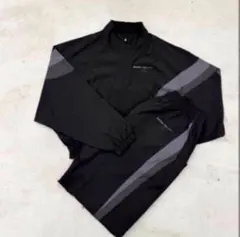DENHAM（デンハム）】アスレタ コラボ セットアップ 上下 ナイロン 黒