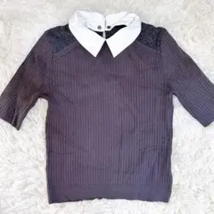 【美品】】Apuweiser-richeアプワイザーリッシェ ニット グレー