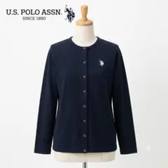 U.S.POLOASSN. スナップボタン カーディガン 黒 M レディースのサムネイル