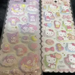 サンリオ　キティ　マイメロディ　クロミ　もちもちマシュマロシール　2枚セット